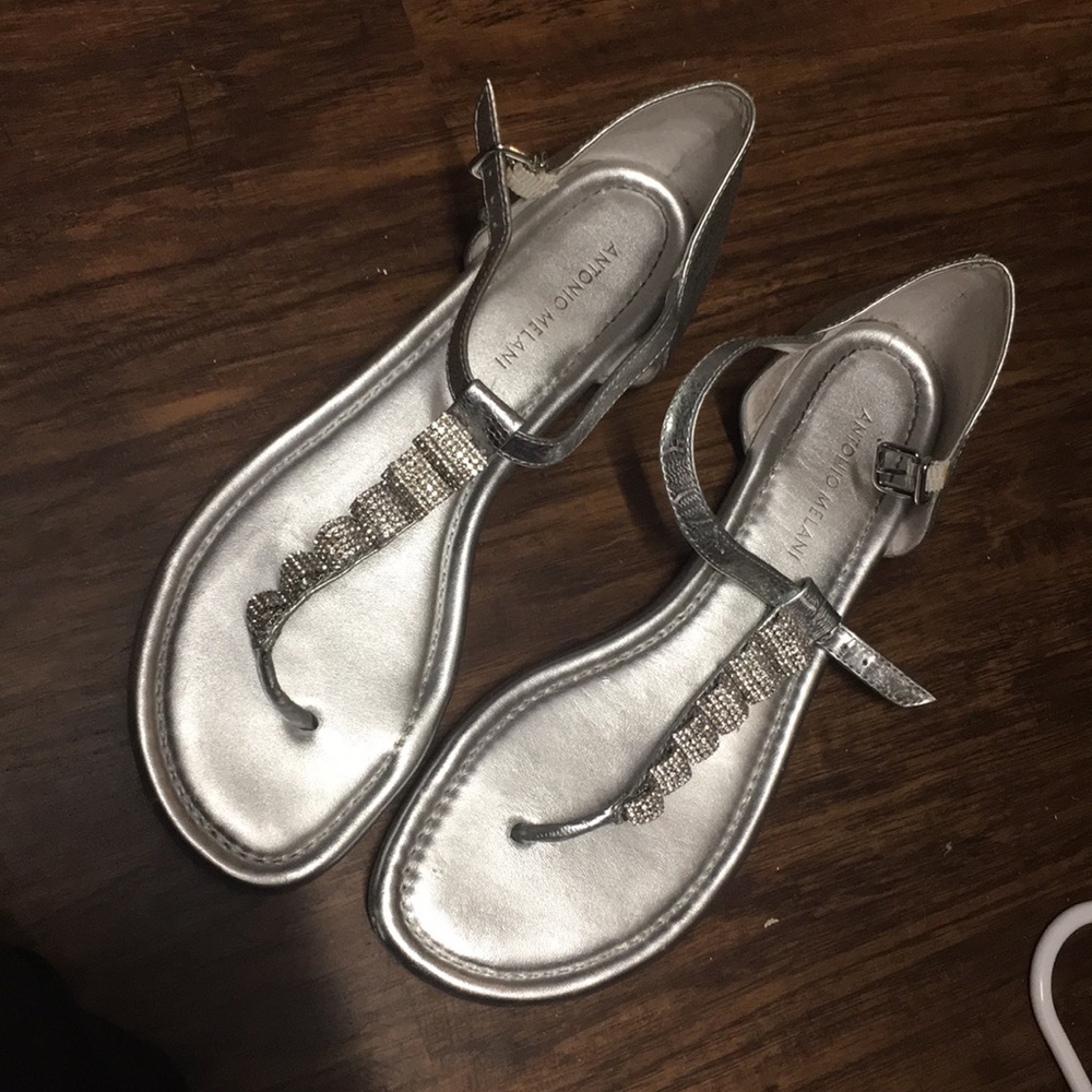 Silver Antonio Melani Dress Sandals